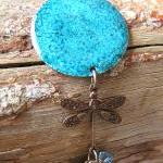 Altered Metal Dragonfly Crystal Necklace