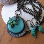 Sealife Necklace And Earring Set